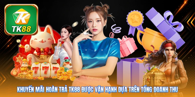 Khuyến mãi hoàn trả TK88 được vận hạnh dựa trên tổng doanh thu