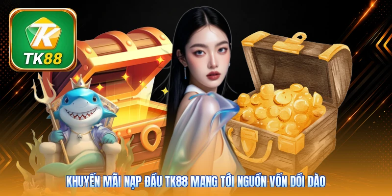 Khuyến Mãi Nạp Đầu TK88 | Thưởng 100% Giá Trị Cho Tân Thủ Khuyến mãi nạp đầu TK88 mang tới nguồn vốn dồi dào